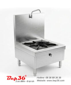 Bếp hầm đơn 1 vòi nước BH1V inox Bep36