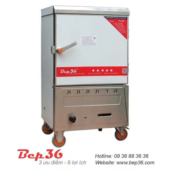 Tủ nấu cơm 6 khay gas