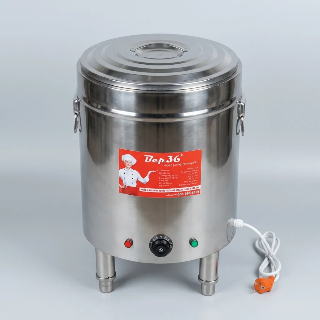 Nồi nấu nước phở chần trụng bánh 30 lít NP-30 inox 304 Nồi nấu nước phở chần trụng bánh 30 lít NP-30 inox 304