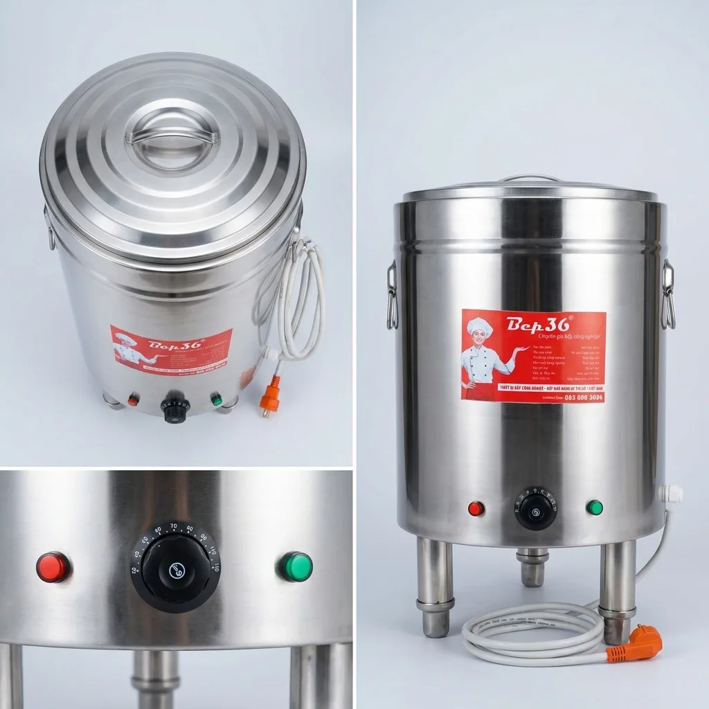 Tổng quan nồi nấu nước phở chần trụng bánh 30 lít NP-30 inox 304 Tổng quan nồi nấu nước phở chần trụng bánh 30 lít NP-30 inox 304