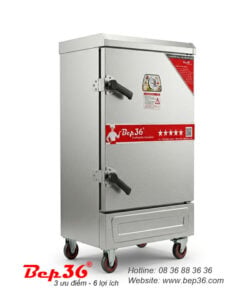 Tủ nấu cơm 10 khay dùng điện TCD-10 inox Bep36