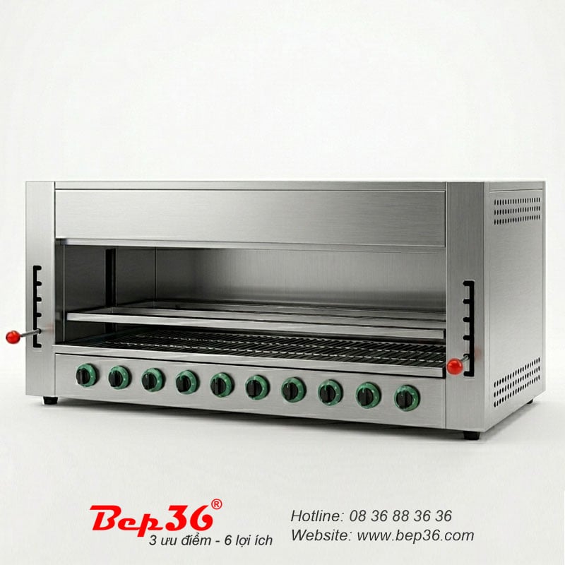 Lò nướng salamander dùng gas 10 họng SAL-10G Lò nướng salamander dùng gas 10 họng SAL-10G