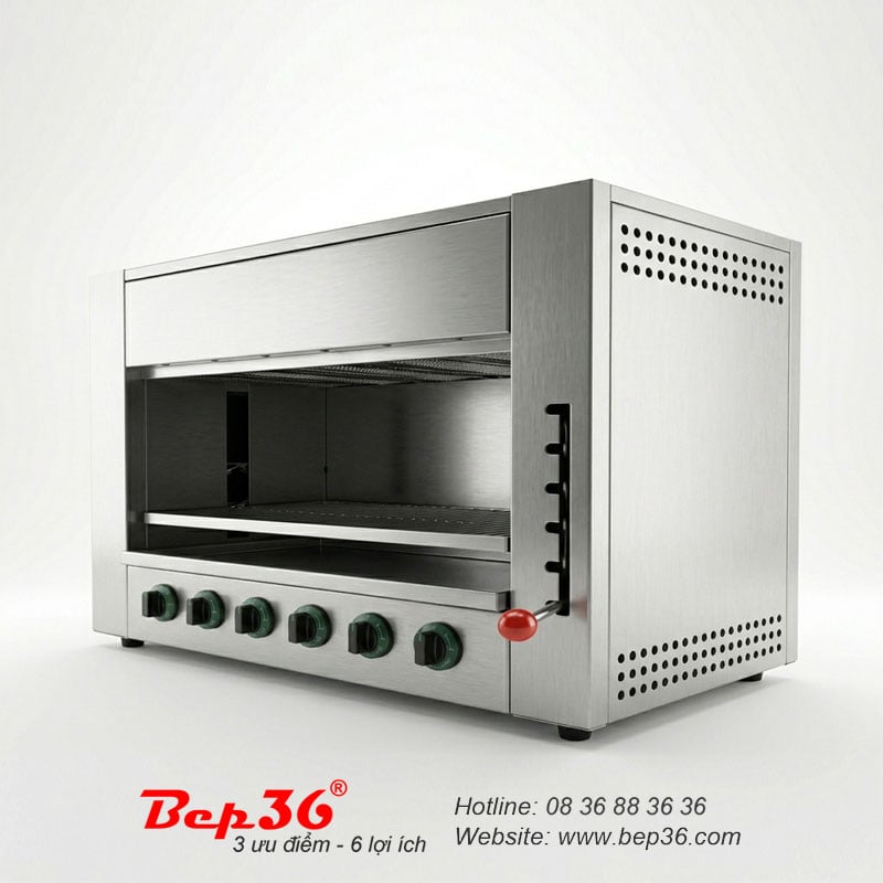 Lò nướng salamender dùng gas 6 họng SAL-6G