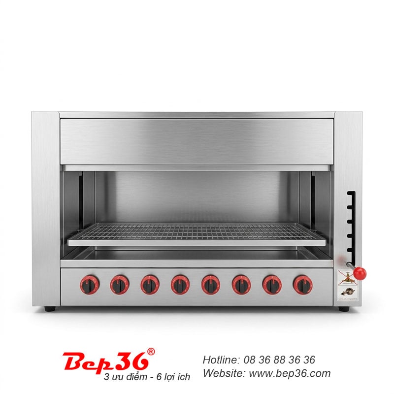 Lò nướng salamender dùng gas 8 họng SAL-8G