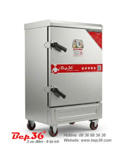 Tủ nấu cơm 8 khay dùng điện TCD-8 inox Bep36