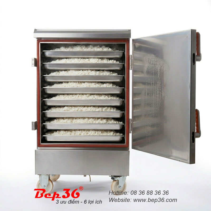 Tủ nấu cơm 8 khay dùng điện TCD-8 có thể nấu đến ~50kg gạo