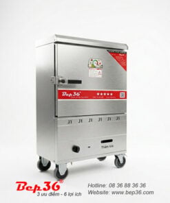 Tủ nấu cơm 6 khay dùng gas TCG-6 inox