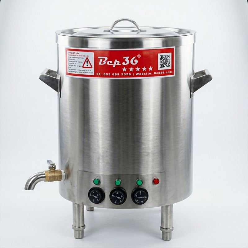 Nồi nấu cháo công nghiệp Bep36 inox 304 - Chống khê cháy