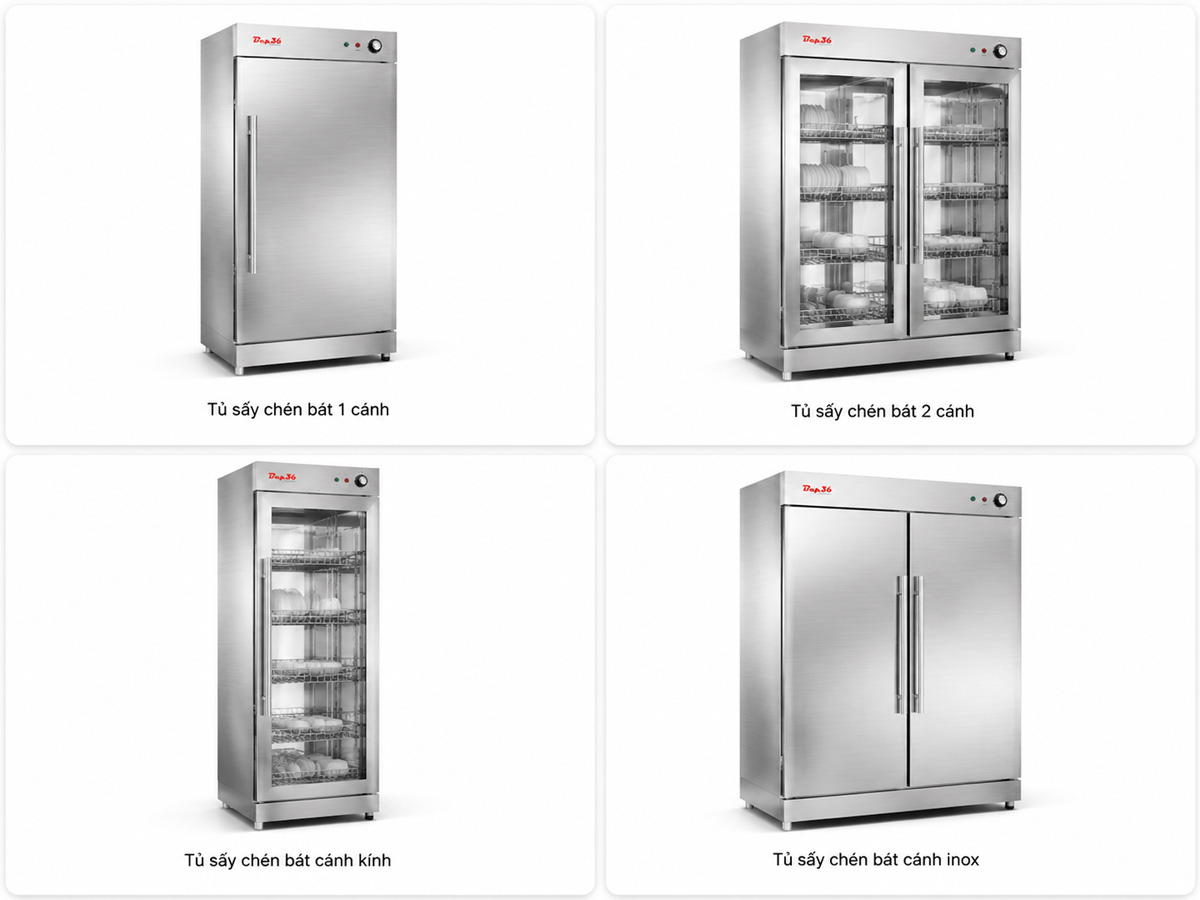 4 tủ sấy chén bát thông dụng nhất trên thị trường