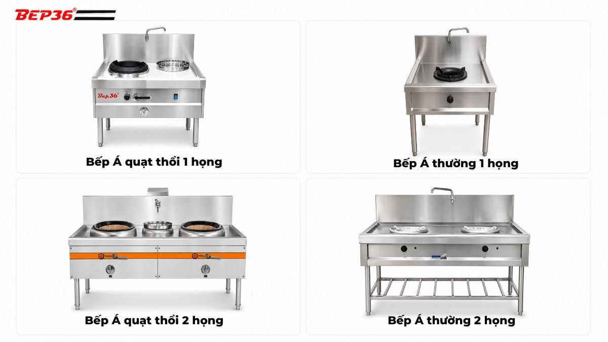 Các bếp Á thông dụng