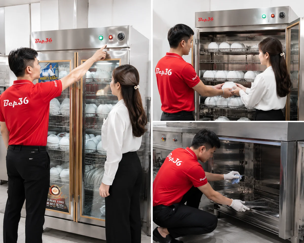 Hướng dẫn sử dụng tủ sấy chén bát công nghiệp