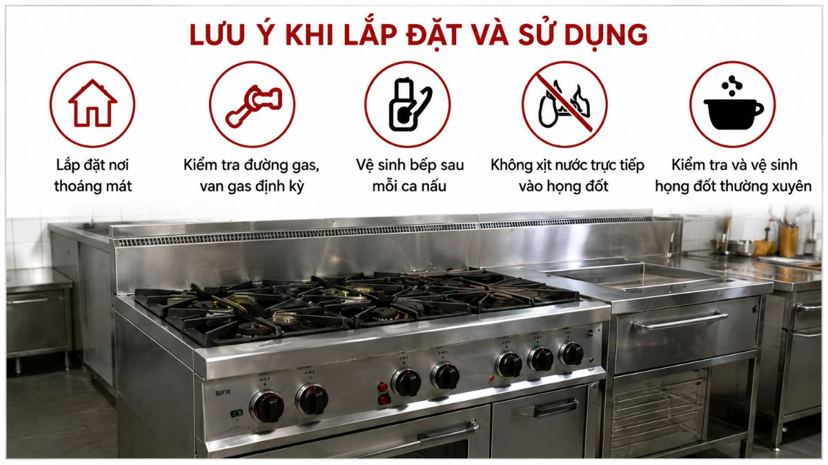 Lưu ý lắp đặt và sử dụng