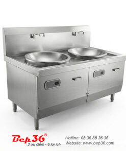 Bếp từ công nghiệp 2 vùng lõm liền chảo BT2L-CL