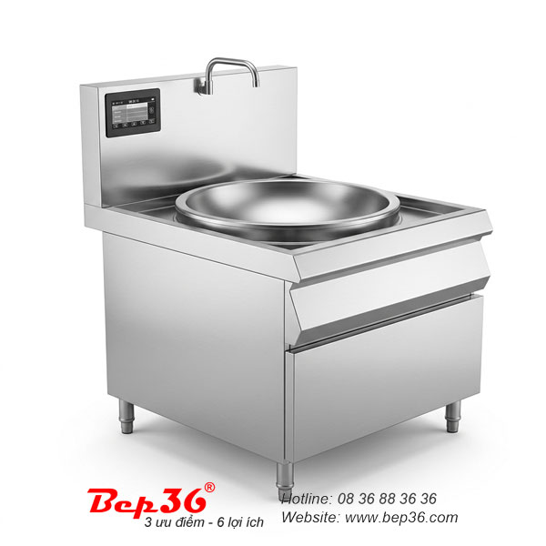 Bếp từ công nghiệp đơn mặt lõm liền chảo BTDL-CL