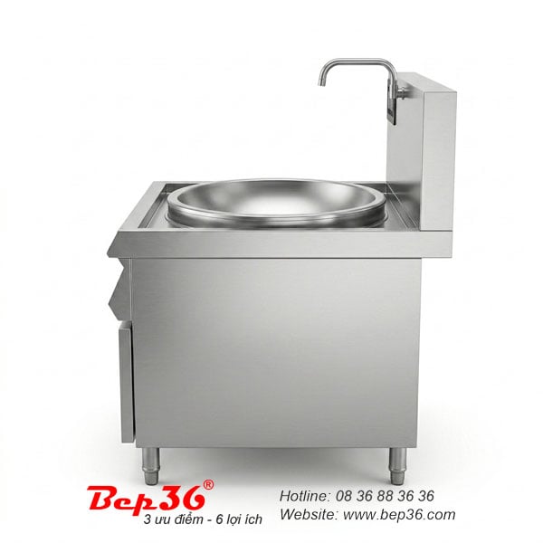 Bếp từ công nghiệp đơn mặt lõm liền chảo BTDL-CL phân loại 8kw | 15kW | 22kW