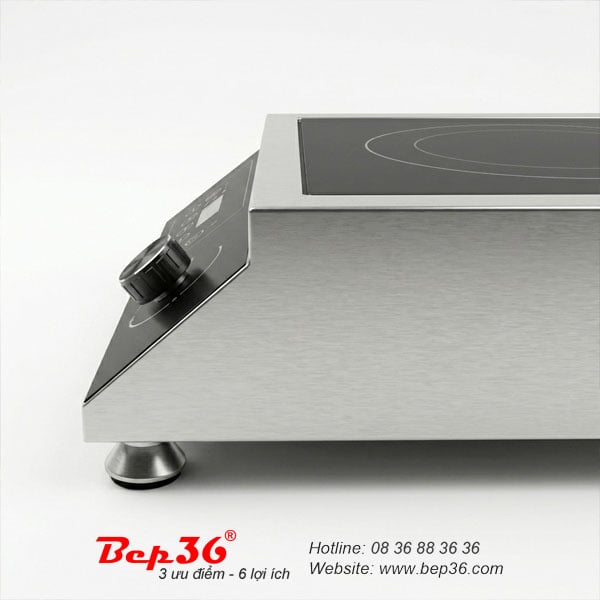Mặt phẳng bếp từ đơn mạch từ siêu bền thân vỏ inox 304