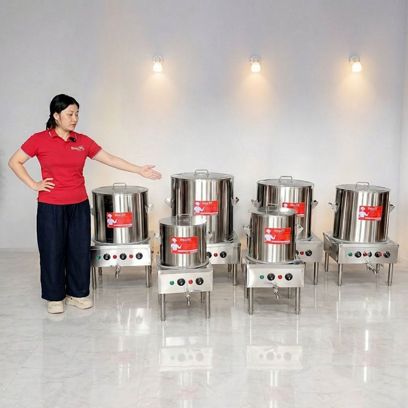 Một số mẫu dung tích khác của dòng nồi phở thanh nhiệt giá rẻ