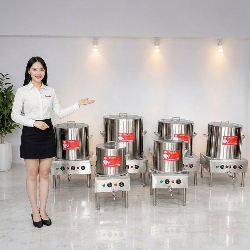 Một số mẫu dung tích khác của dòng nồi phở thanh nhiệt giá rẻ
