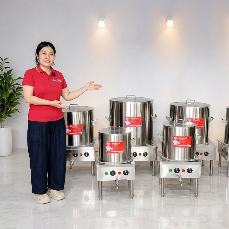 Sản xuất nồi nấu phở thanh nhiệt theo yêu cầu