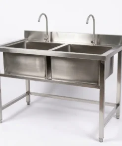 Chậu rửa 2 hố CR2H 1200x700 inox tuỳ chọn