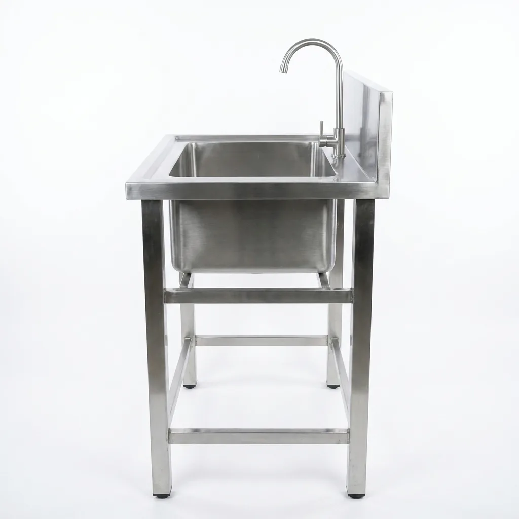 Chi tiết lòng chậu rửa 1 hố CR1H