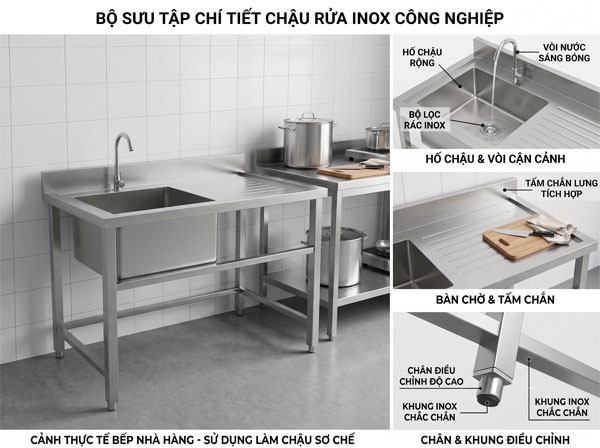 Catalogue chậu rửa công nghiệp inox cao cấp