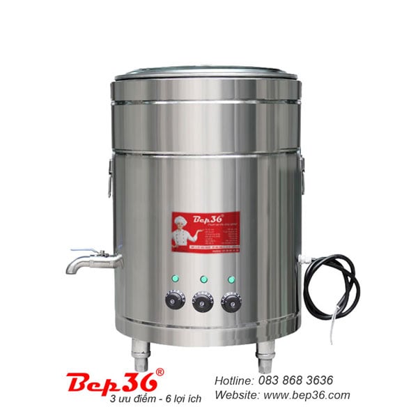 Nồi nấu phở mâm nhiệt 100 lít NP-100 inox 304 Nồi nấu phở mâm nhiệt 100 lít NP-100 inox 304