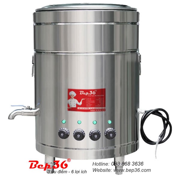 Nồi nấu phở mâm nhiệt 160 lít NP-160 inox 304