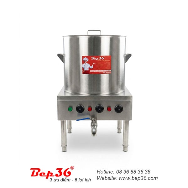 Nồi nấu phở thanh nhiệt 60 lít NPTN_60L inox 304 Bep36