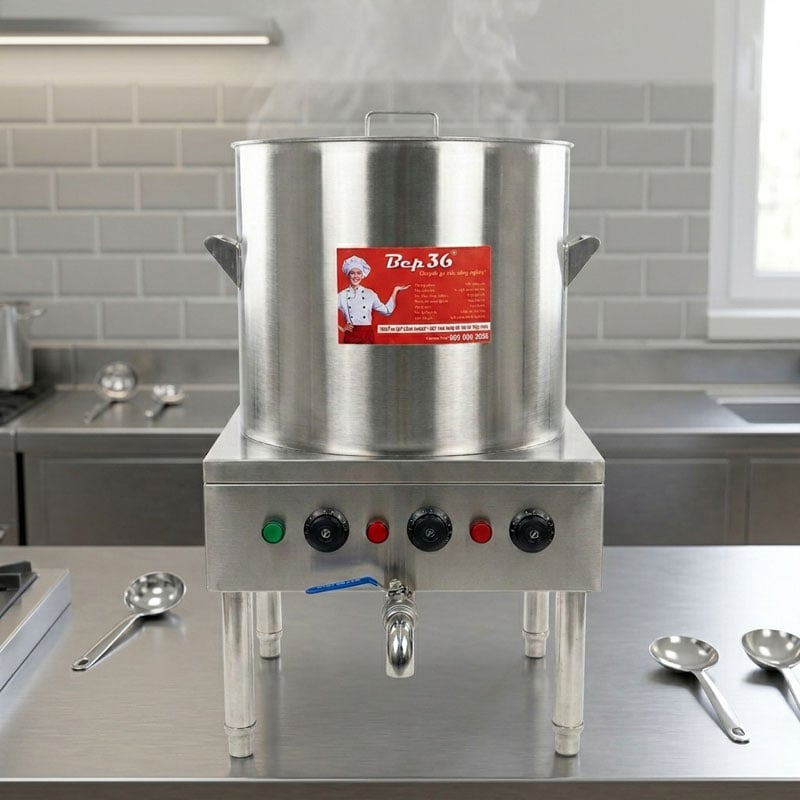 Nồi nấu phở thanh nhiệt 70 lít NPTN_70L dùng cho quán phở