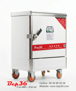Tủ nấu cơm 6 khay dùng điện TCD-6 inox Bep36