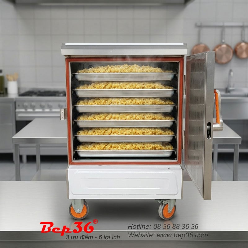 TCD-6 tủ hấp đa năng dùng điện toàn diện nhất
